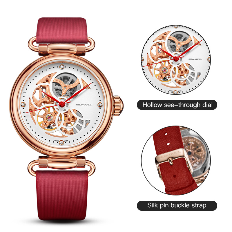Seagull Openwork Dial Mechanic - Paper Weight Crystal 评论和价格